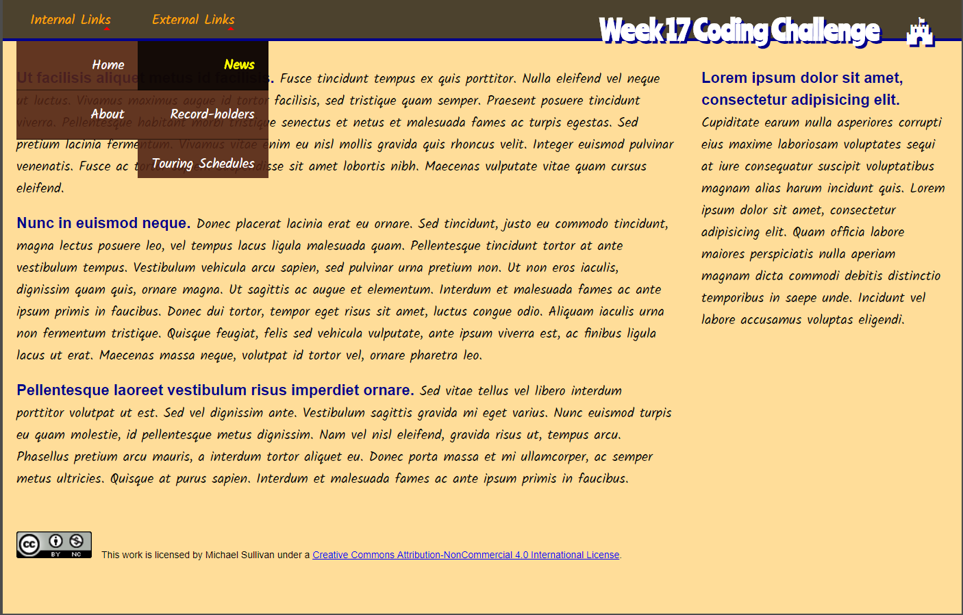 week seventeen content